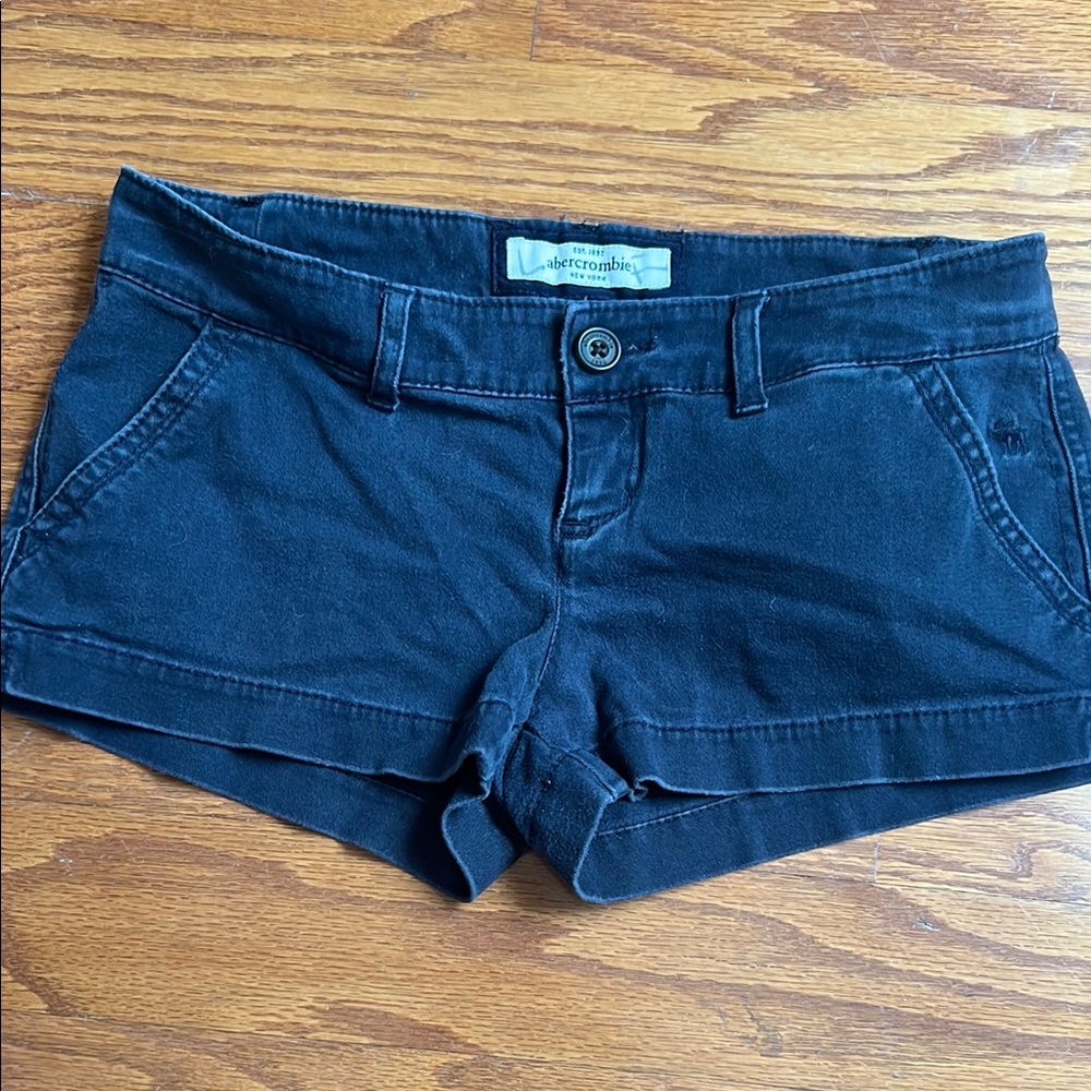 Abercrombie & Fitch Black Jean Shorts Classic Style